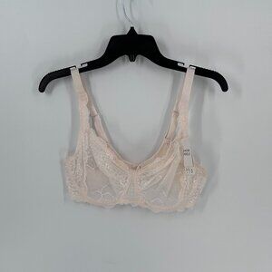 Simone Perele Pink Lace Bra Full Coverage Intimates